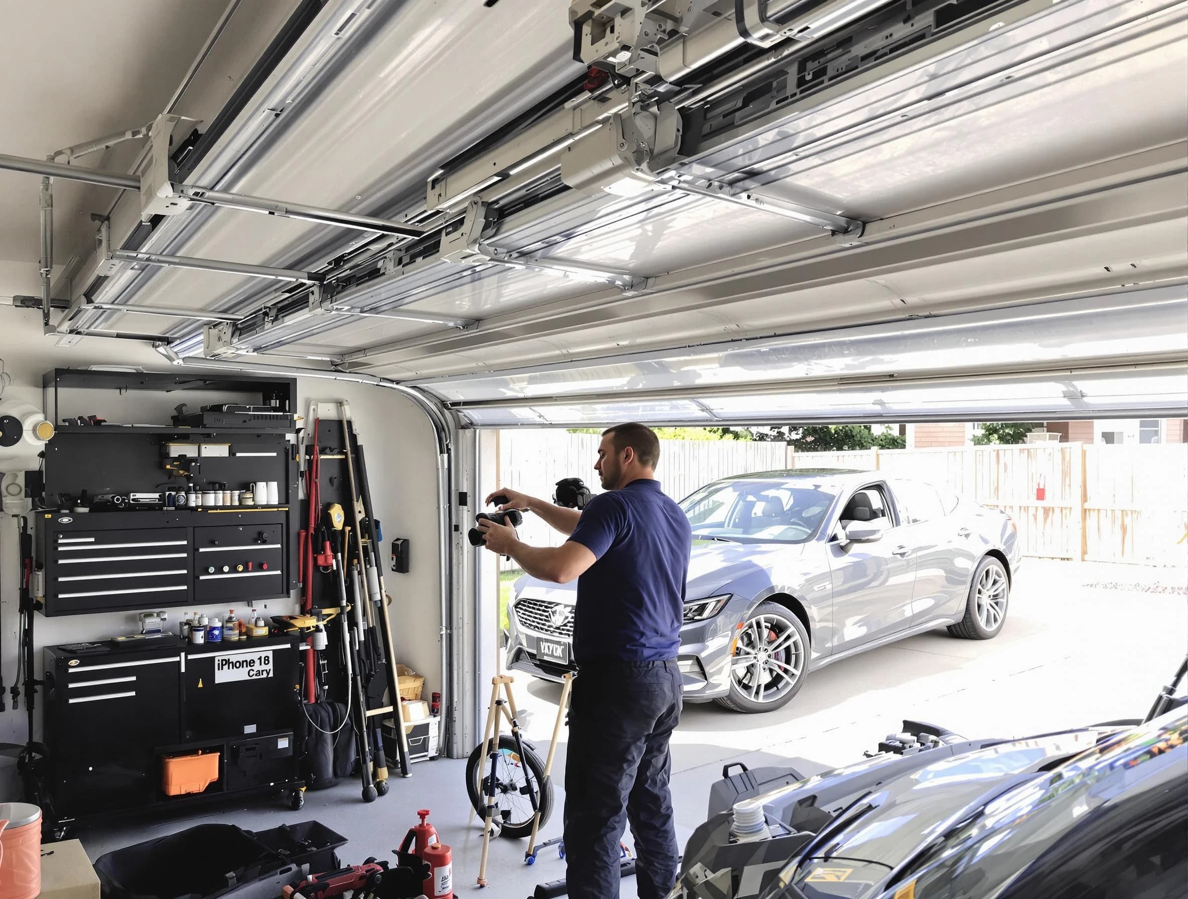Boulder Garage Door Repair technician fixing noisy garage door in Boulder