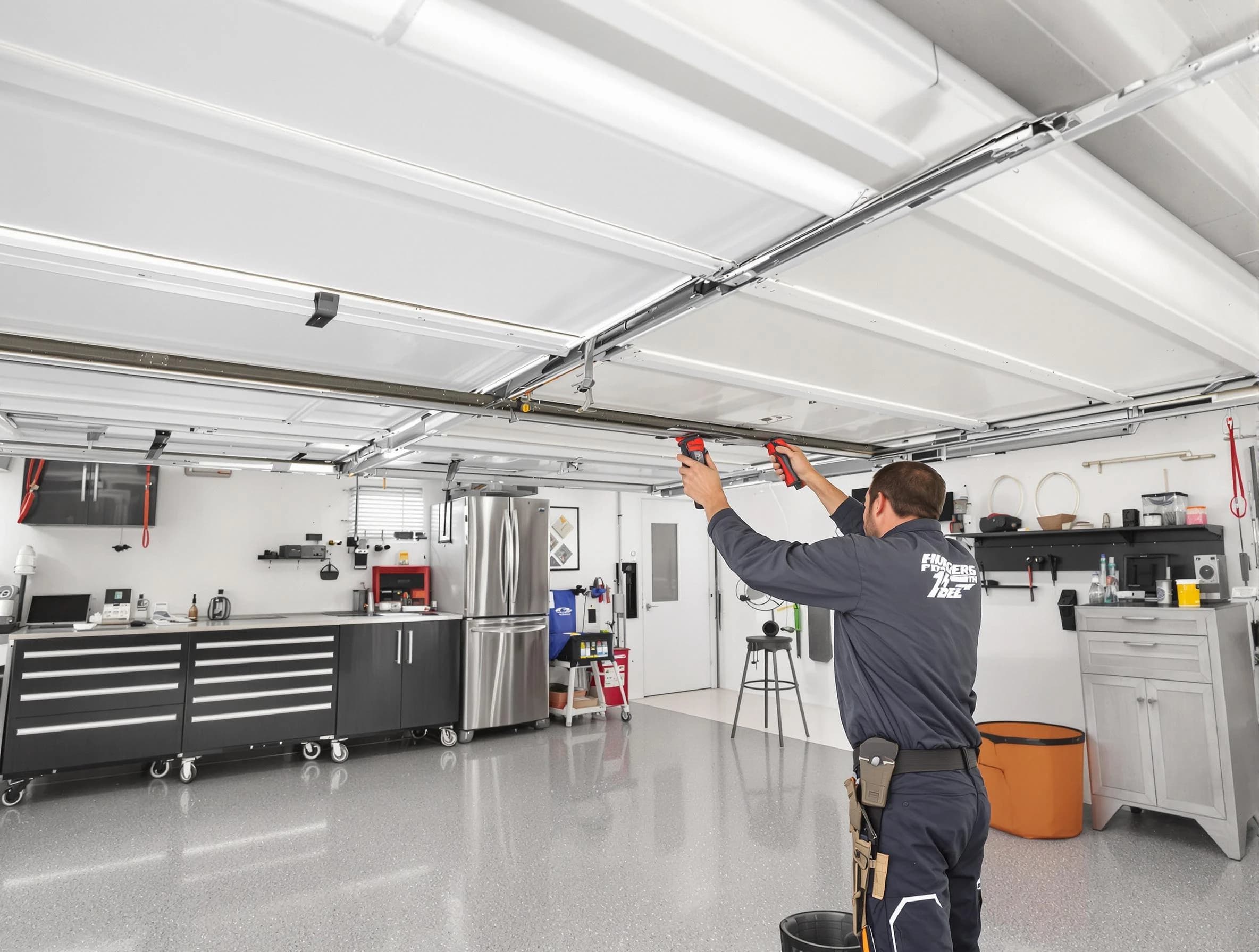 Overhead garage door repair service by Boulder Garage Door Repair in Boulder