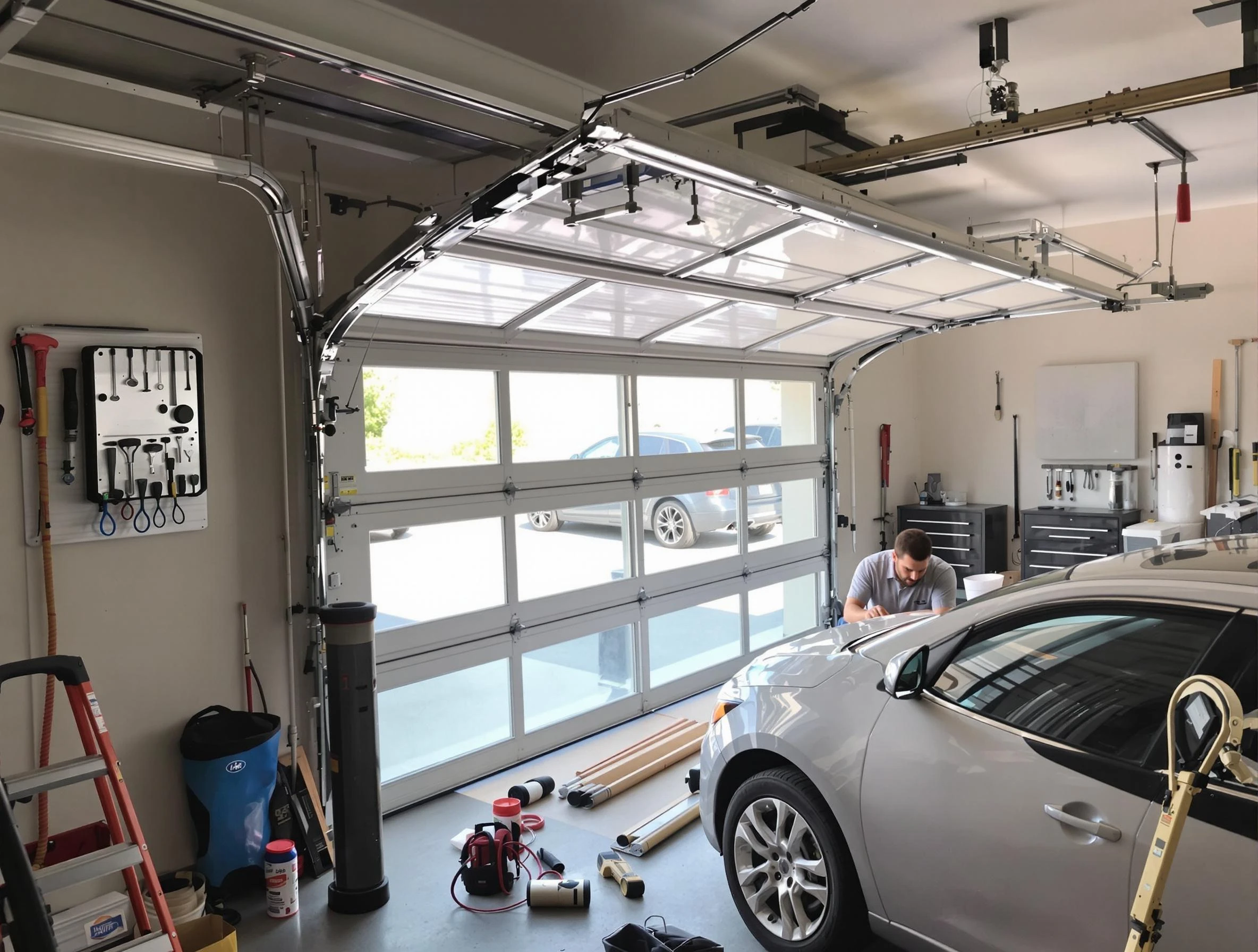 Garage door noise reduction service by Boulder Garage Door Repair in Boulder
