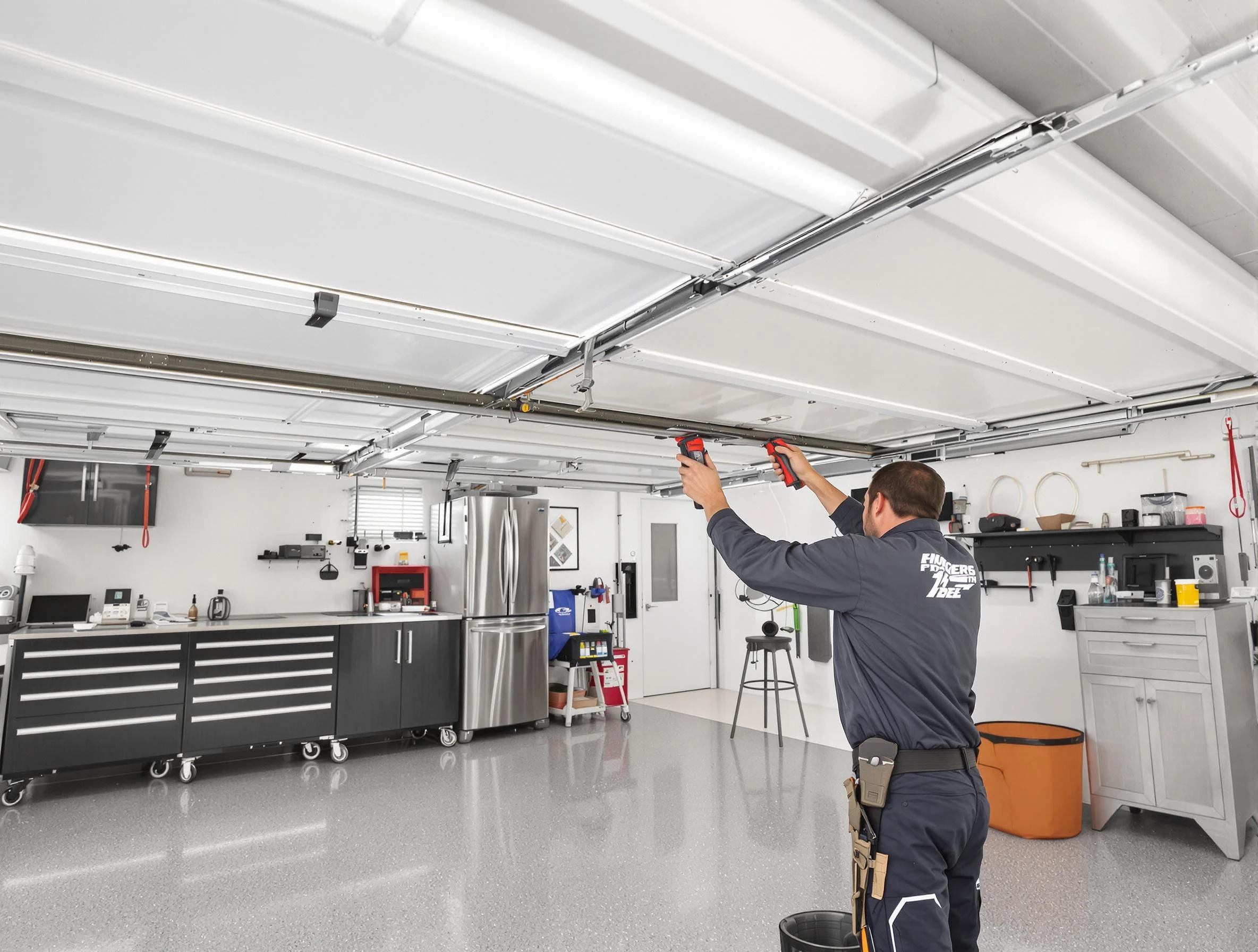 Overhead garage door repair service by Boulder Garage Door Repair in Boulder